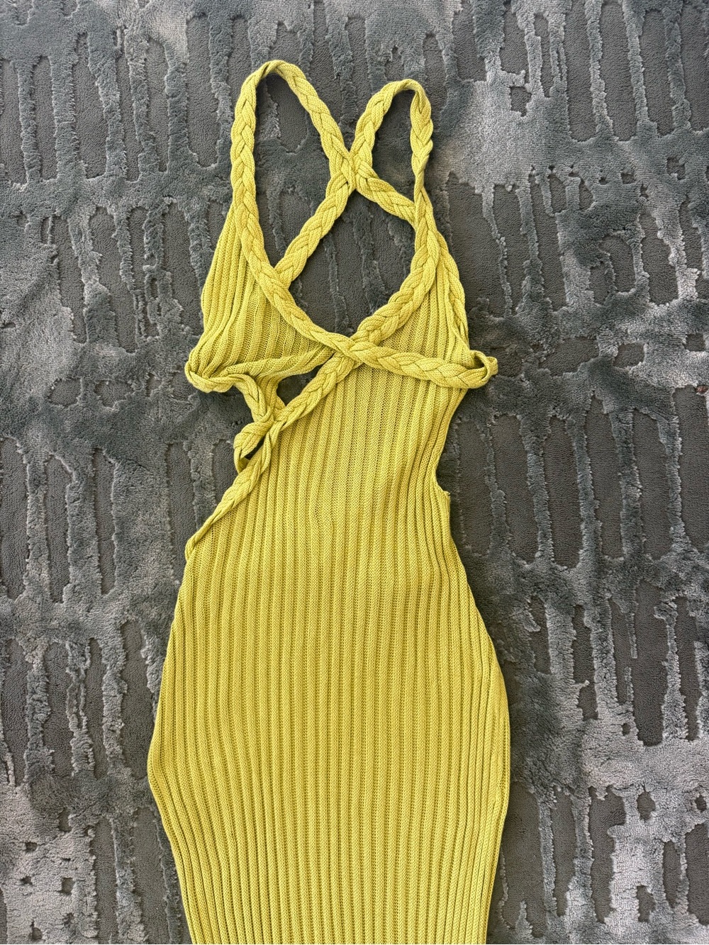 NWOT LIME DRIFT AND DREAM BRAIDED MAXI DRESS - Picture 2 of 6